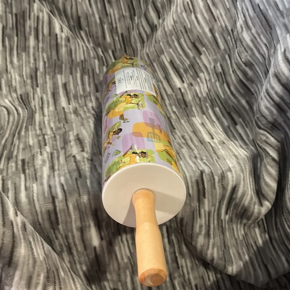 Disney, Tiana from the Princess and the frog wood and ceramic large, rolling pin